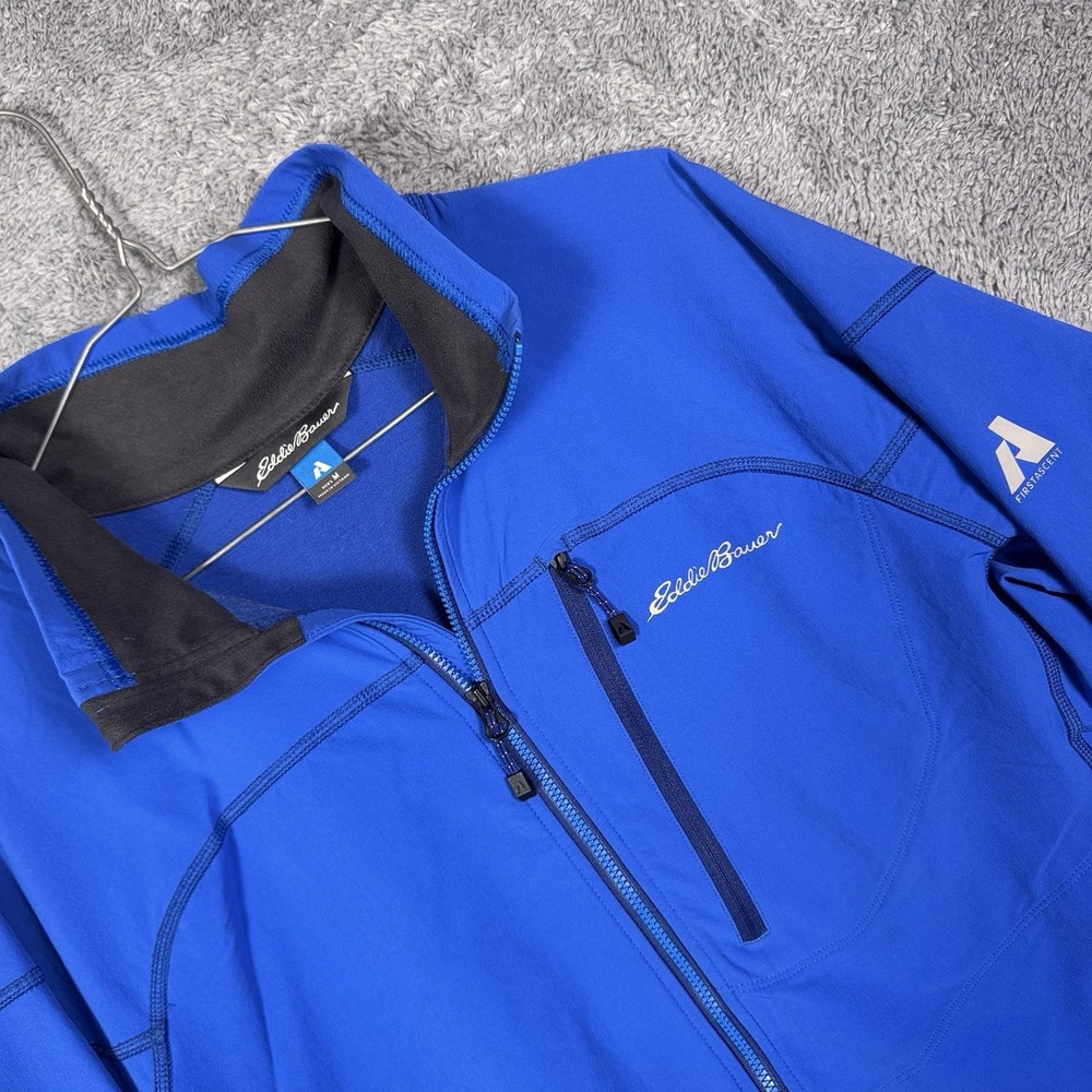 Eddie Bauer First Ascent Jacket Mens M Sandstone Softshell Tech Full Zip Hike - Picture 5 of 11